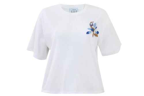 Serene Bloom Bird T-shirt