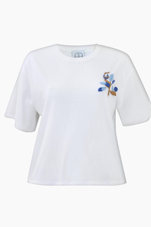 Serene Bloom Bird T-shirt