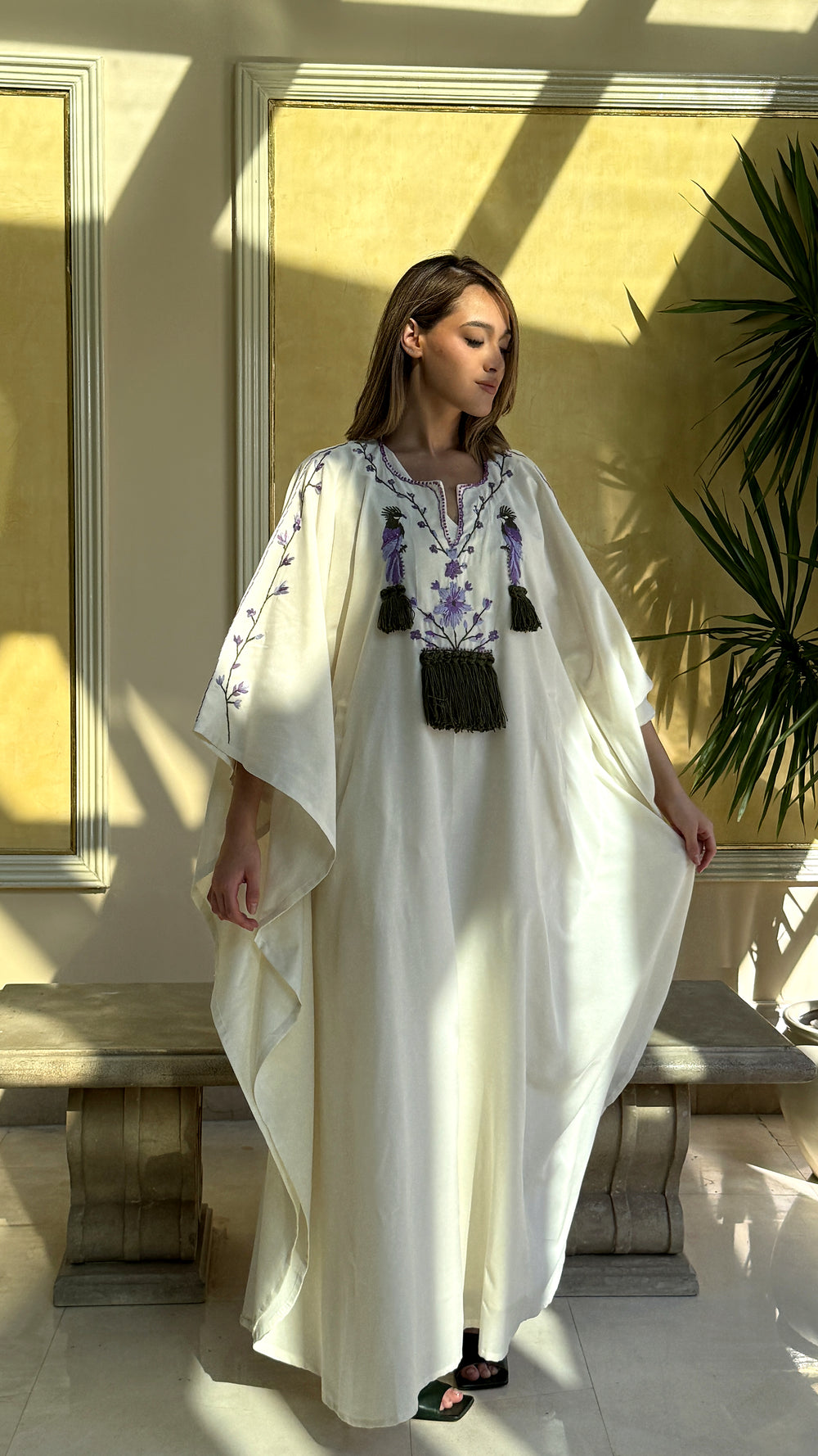 Anima Uccelli Tassel Kaftan