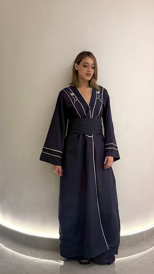 Fiore Navy Kaftan