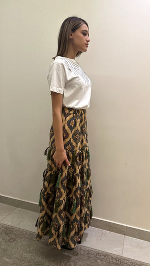 Mosaico Tassel Skirt