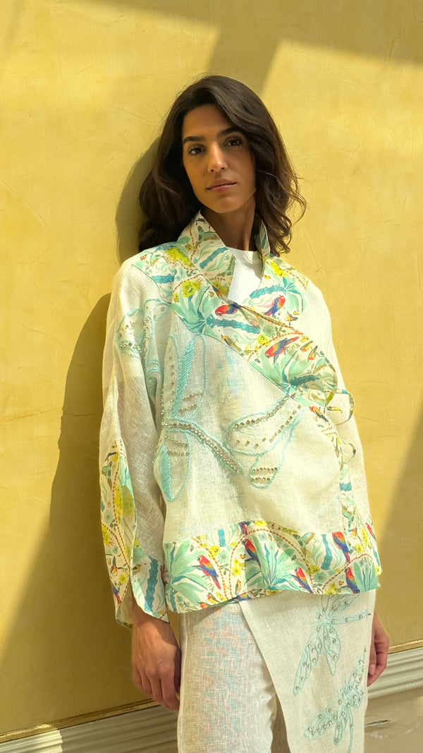 Tropicale Wrap Top