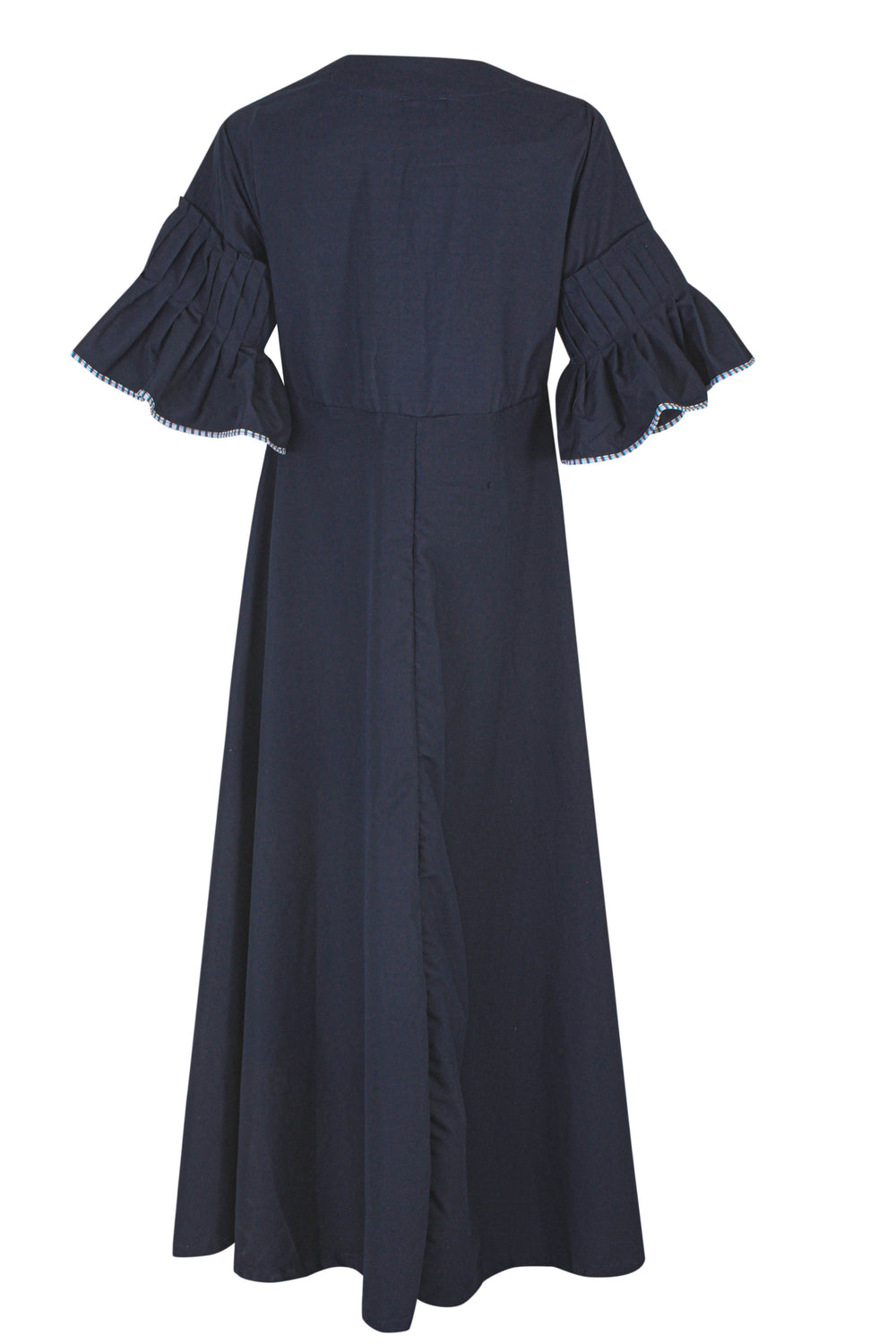 Mosaic Navy Poplin Kaftan