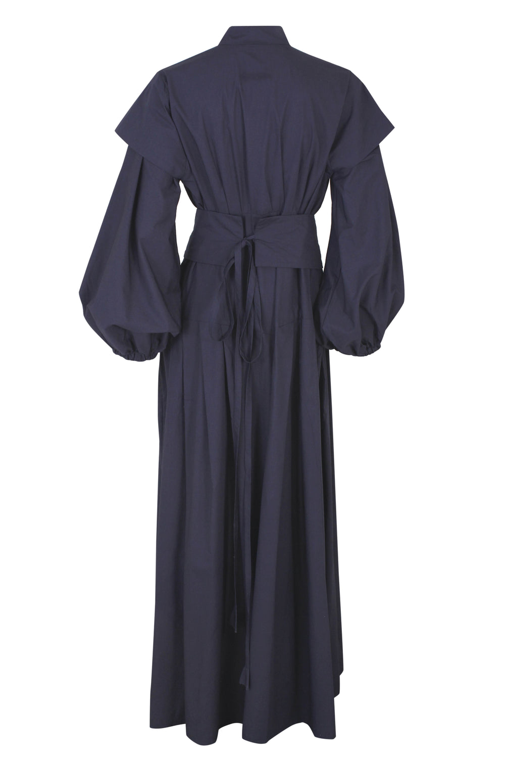 Navy Poplin Mosaic Kaftan