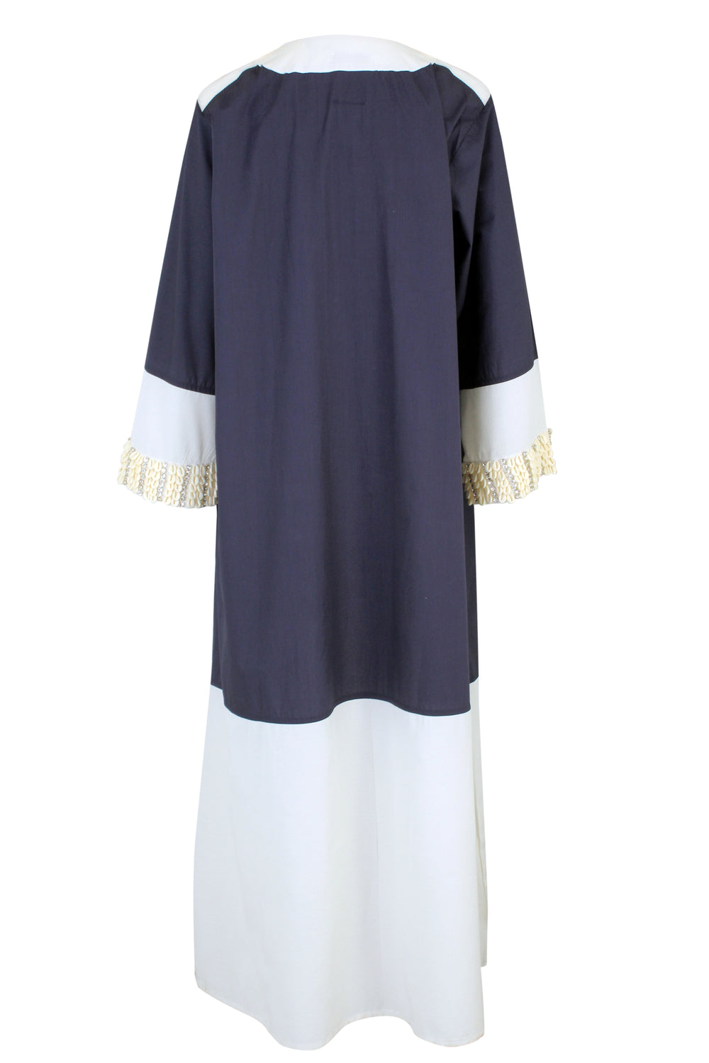 Shell Rhinestone Navy Kaftan