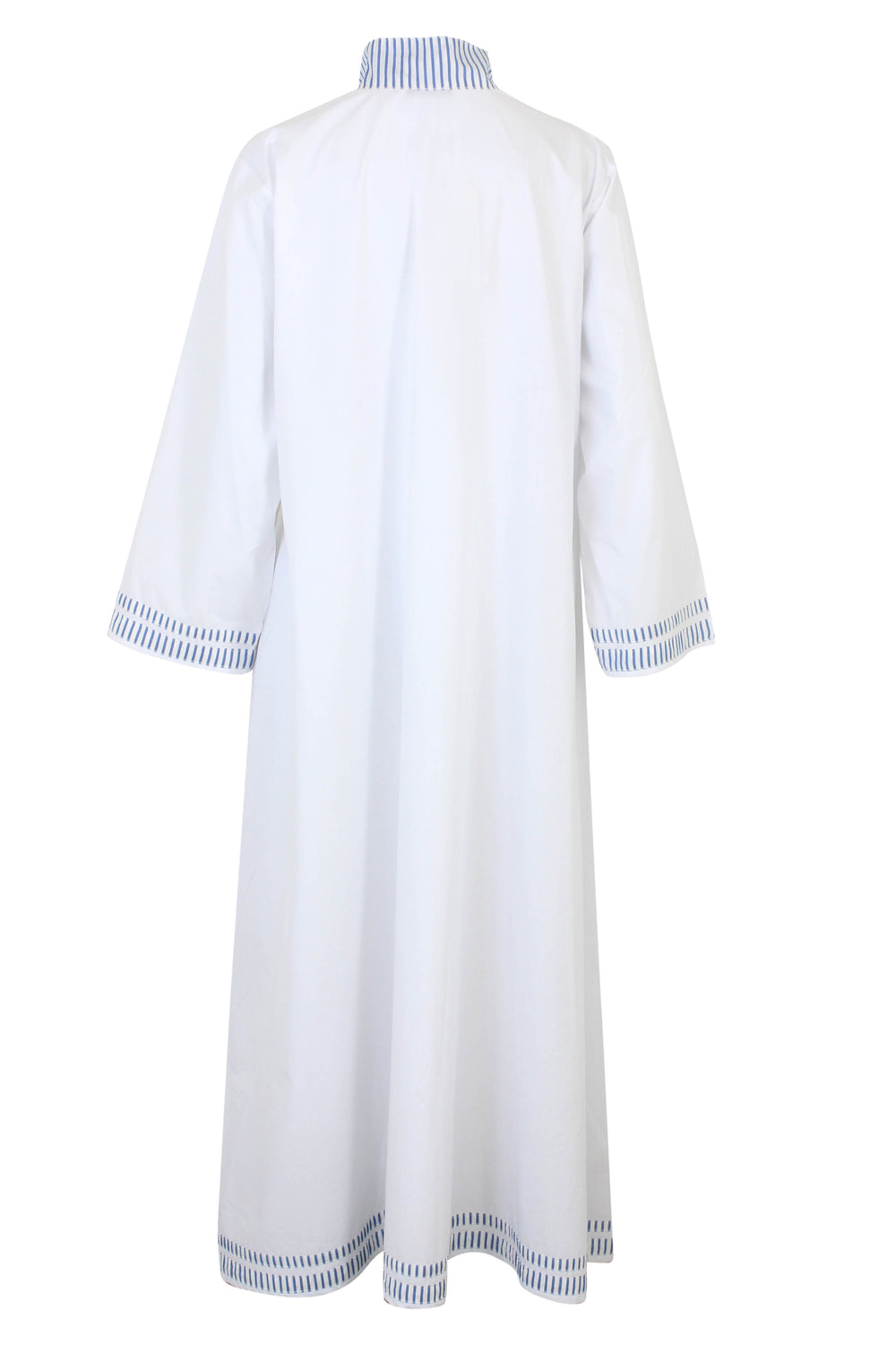 Striped Border White Kaftan