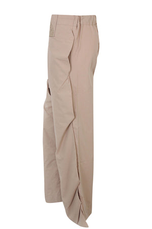 Lotus Fan Camel Pants
