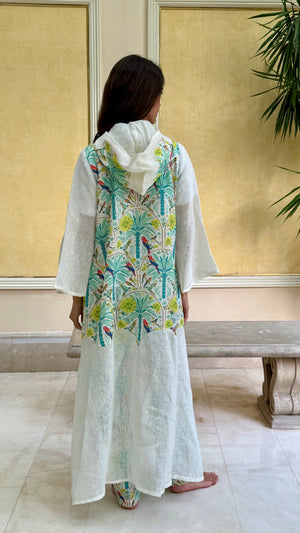 Tropicale Hooded Kaftan