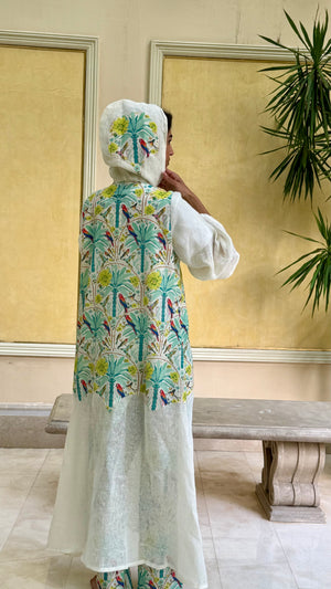 Tropicale Hooded Kaftan