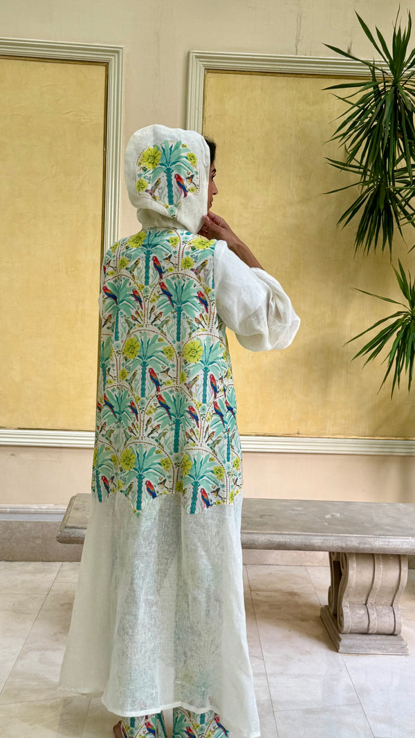 Tropicale Hooded Kaftan