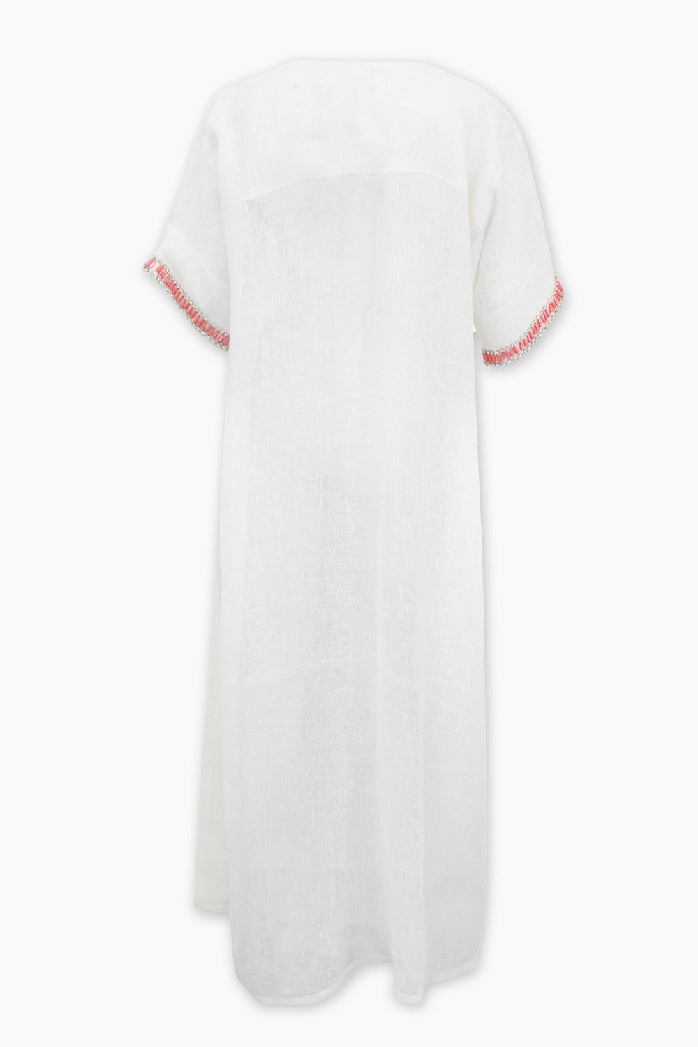 La Preziosa Red Necklace Open Kaftan