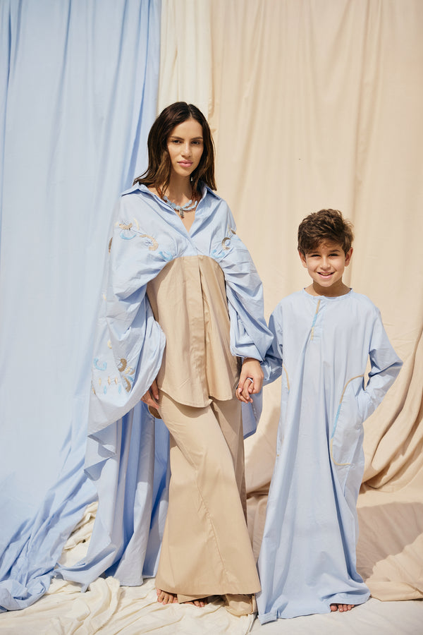 Gradient Border Kaftan