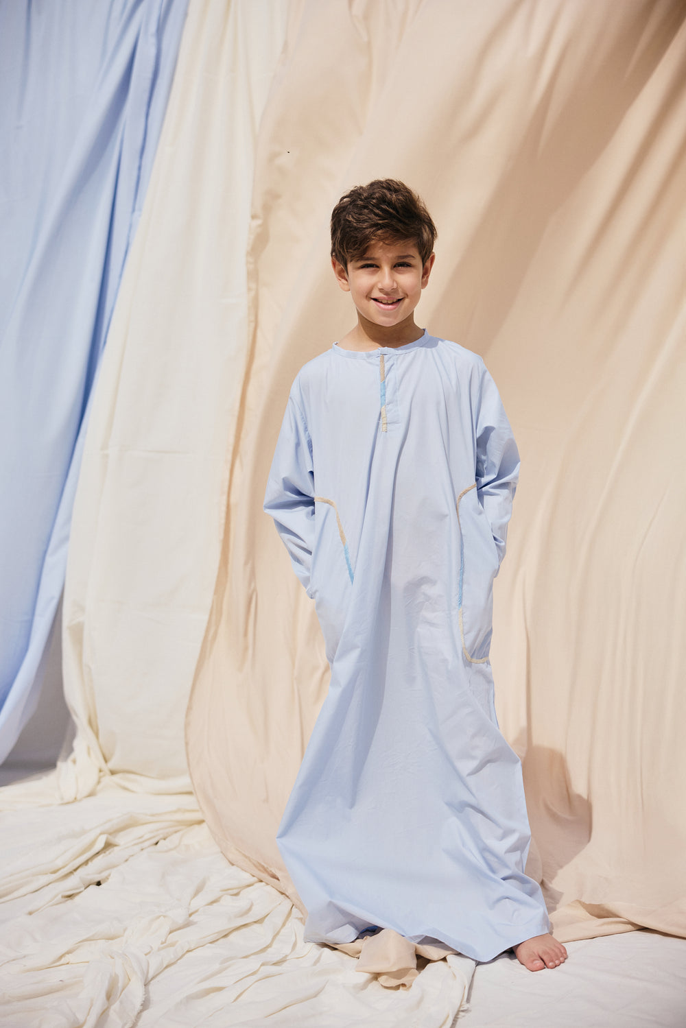 Gradient Border Kaftan