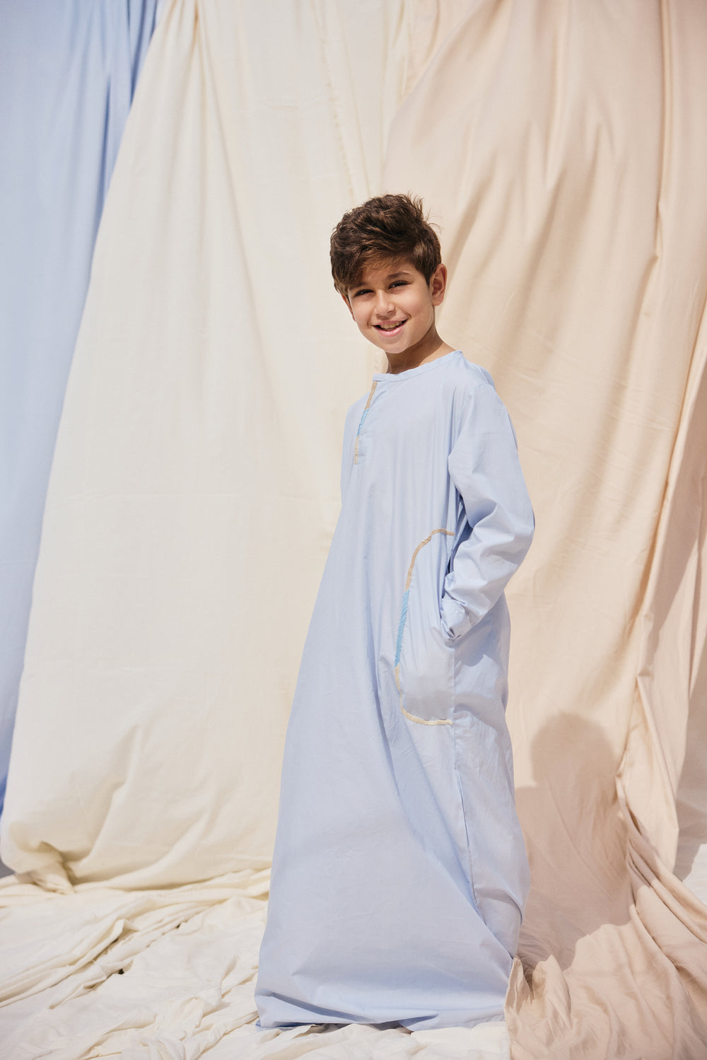 Gradient Border Kaftan