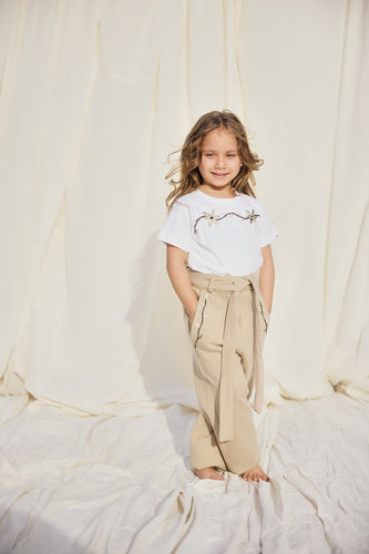 Foglia Beige Pants