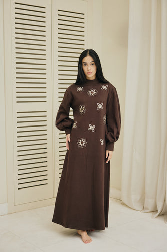 Geometric Floral Dress