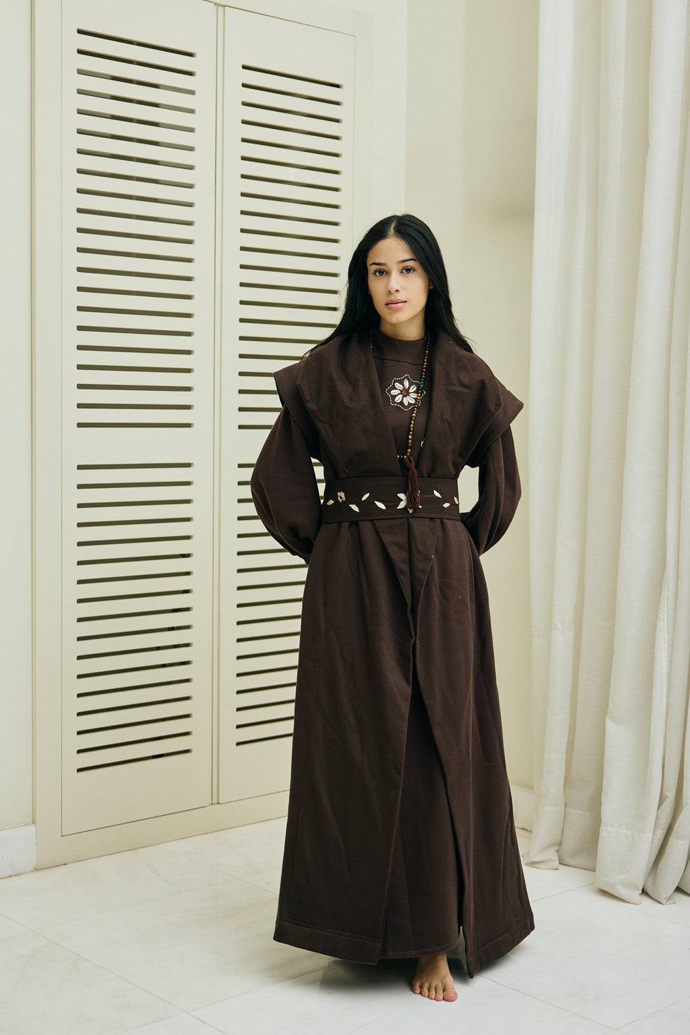 Floral Belted Jillet