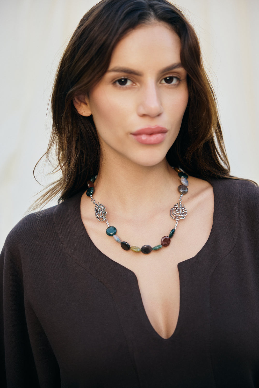 Agate Mashallah Necklace