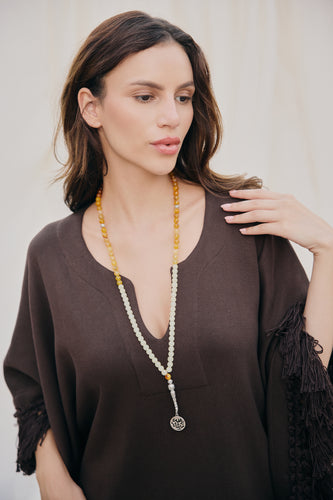 Agate Yellow Gradient Necklace