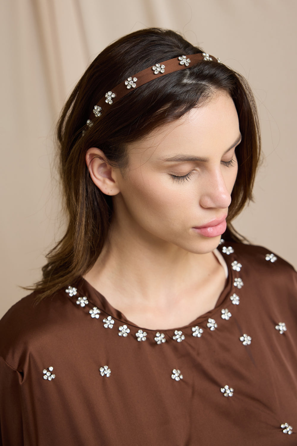 Fiore Satin Headband