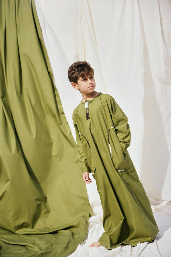 Gradient Border Kaftan