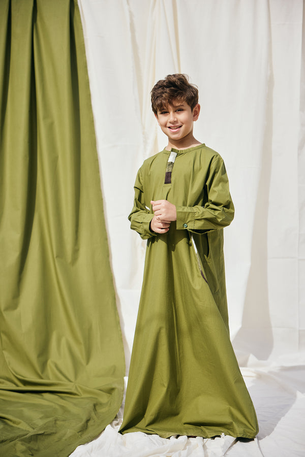 Gradient Border Kaftan