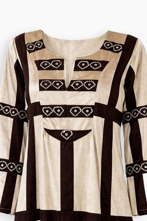 Velvet Stellare Border Kaftan