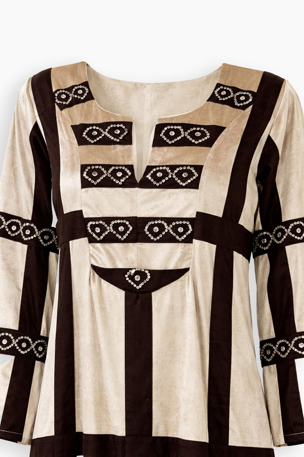 Velvet Stellare Border Kaftan