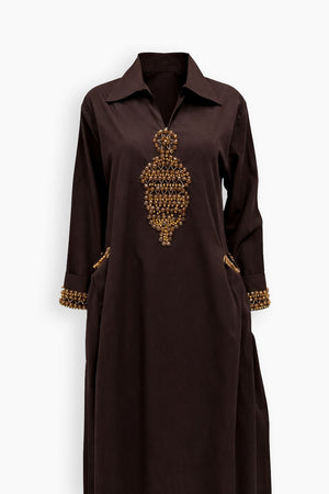 Gabardine Geo Kaftan