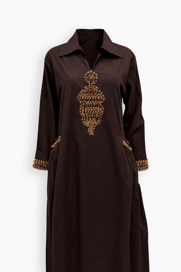 Gabardine Geo Kaftan