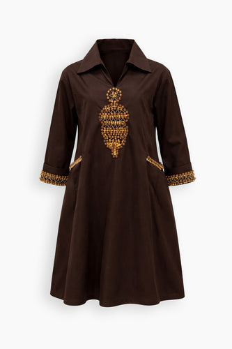 Gabardine Geo Kaftan