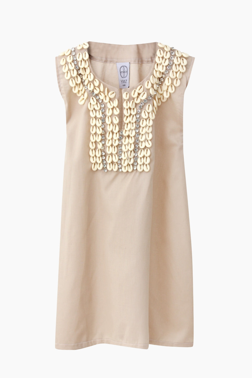 Shell Crystal Poplin Kaftan