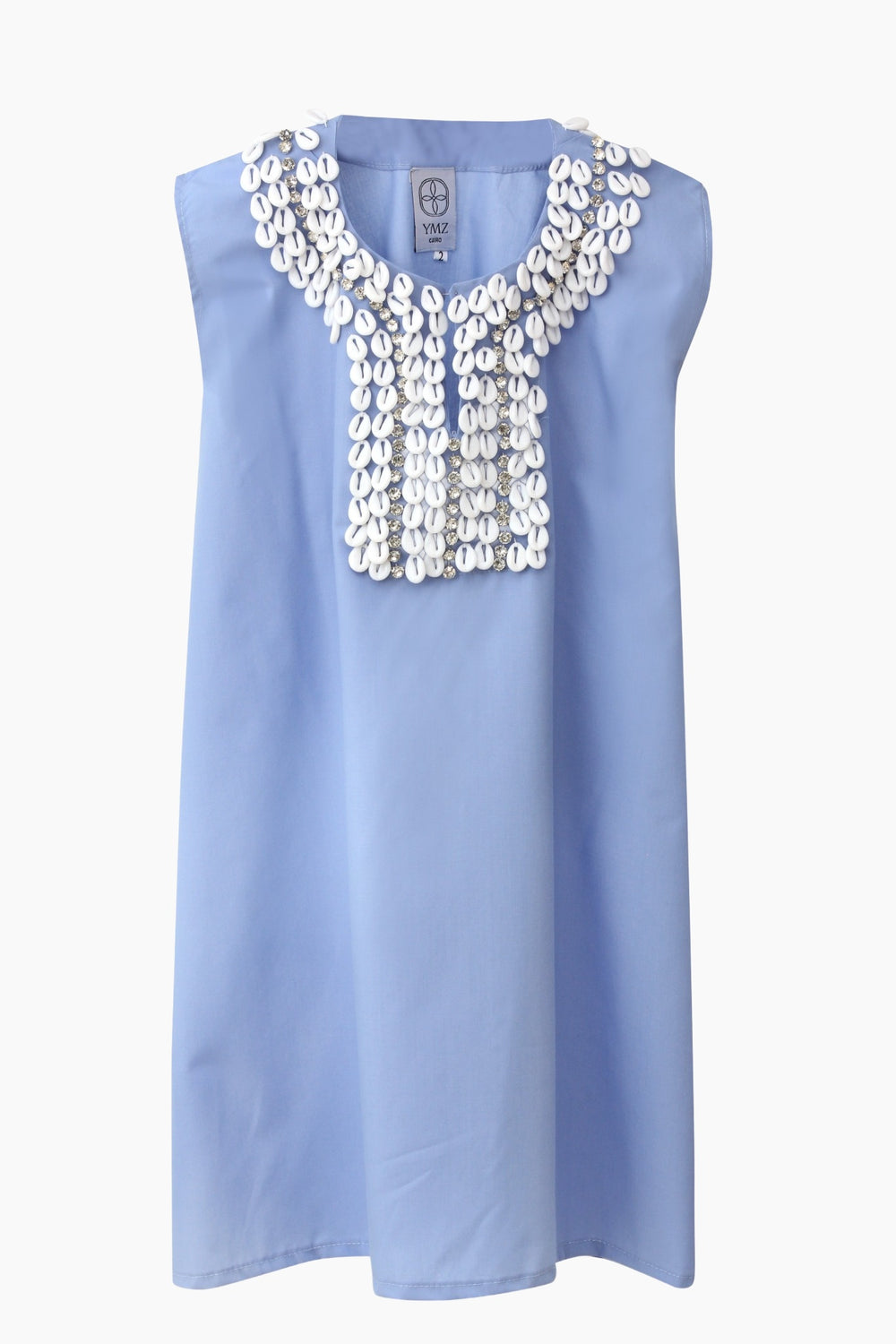 Shell Crystal Poplin Kaftan