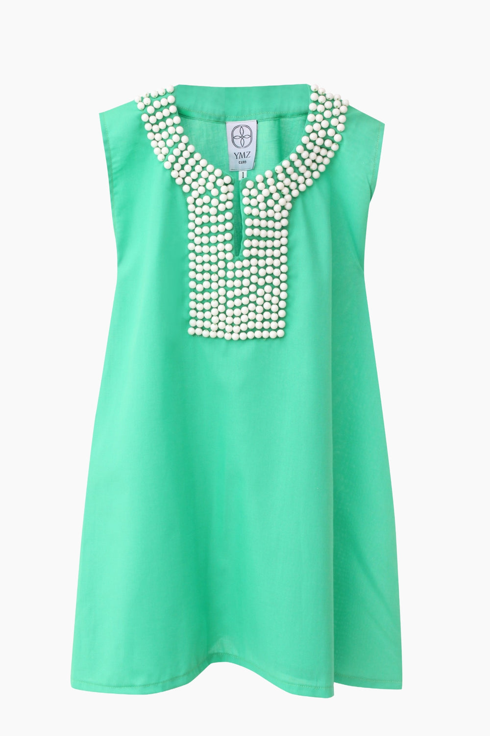 Beaded Poplin Kaftan