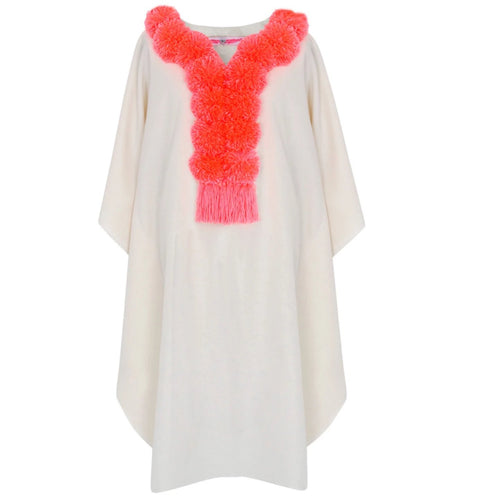Pink Pompom Kaftan