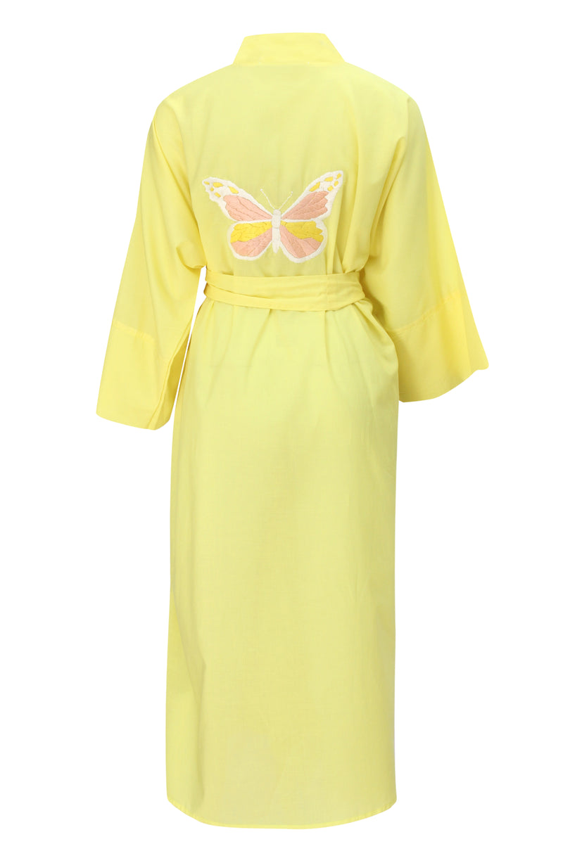 Butterfly Yellow Kimono