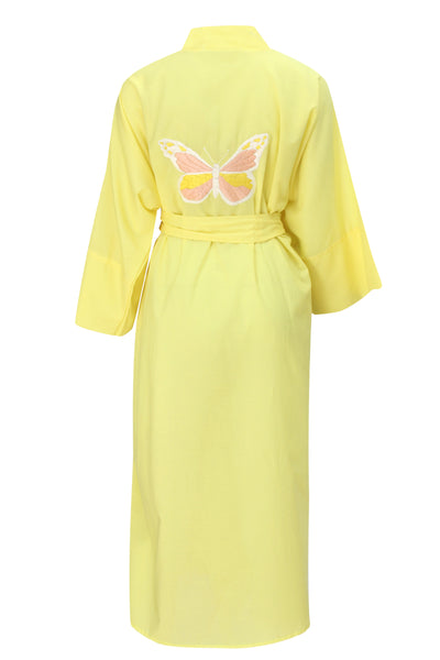 Butterfly Yellow Kimono