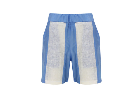 La Raffia Shorts Blu