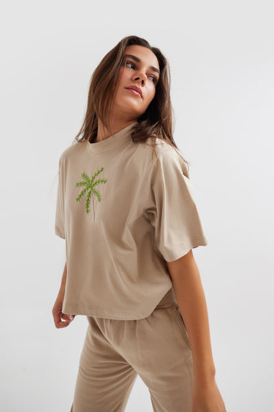 La Palma Beige T-Shirt